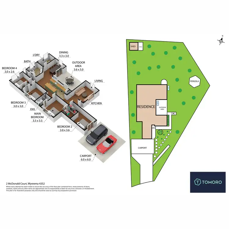 Floorplan of Homely house listing, 2 Mcdonald Court, Wyreema QLD 4352