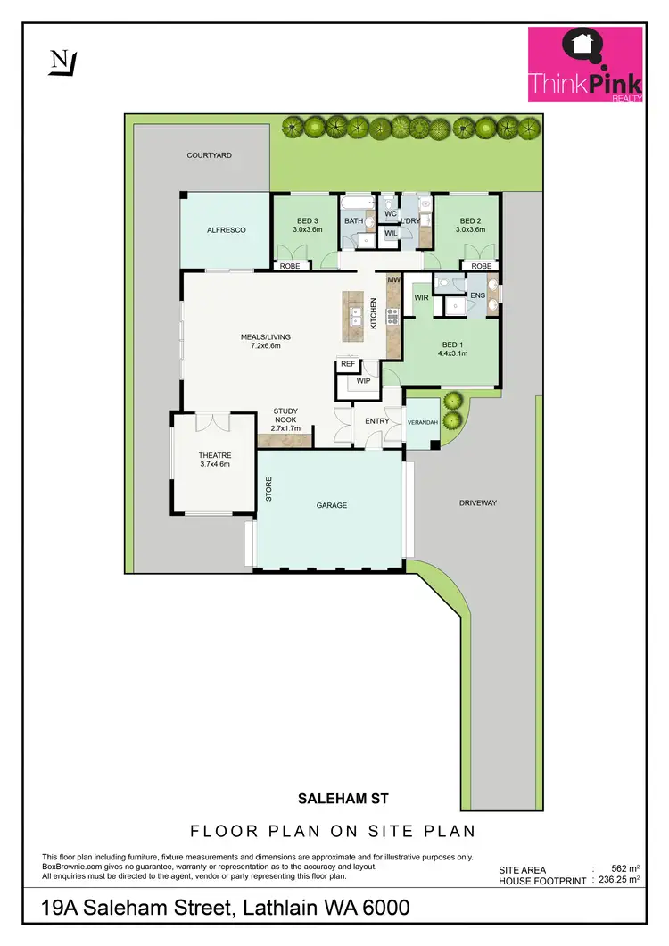 Floorplan of Homely house listing, 19A Saleham Street, Lathlain WA 6100