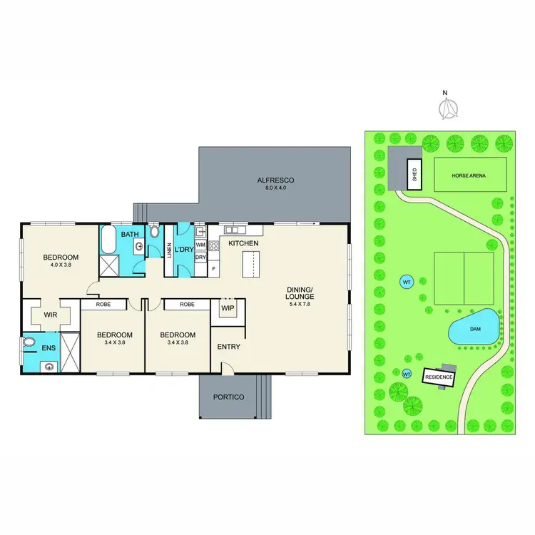 Floorplan of Homely rural property listing, 138 Olsen Road, Lovedale NSW 2325