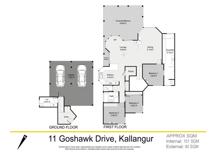 Floorplan of Homely house listing, 11 Goshawk Drive, Kallangur QLD 4503