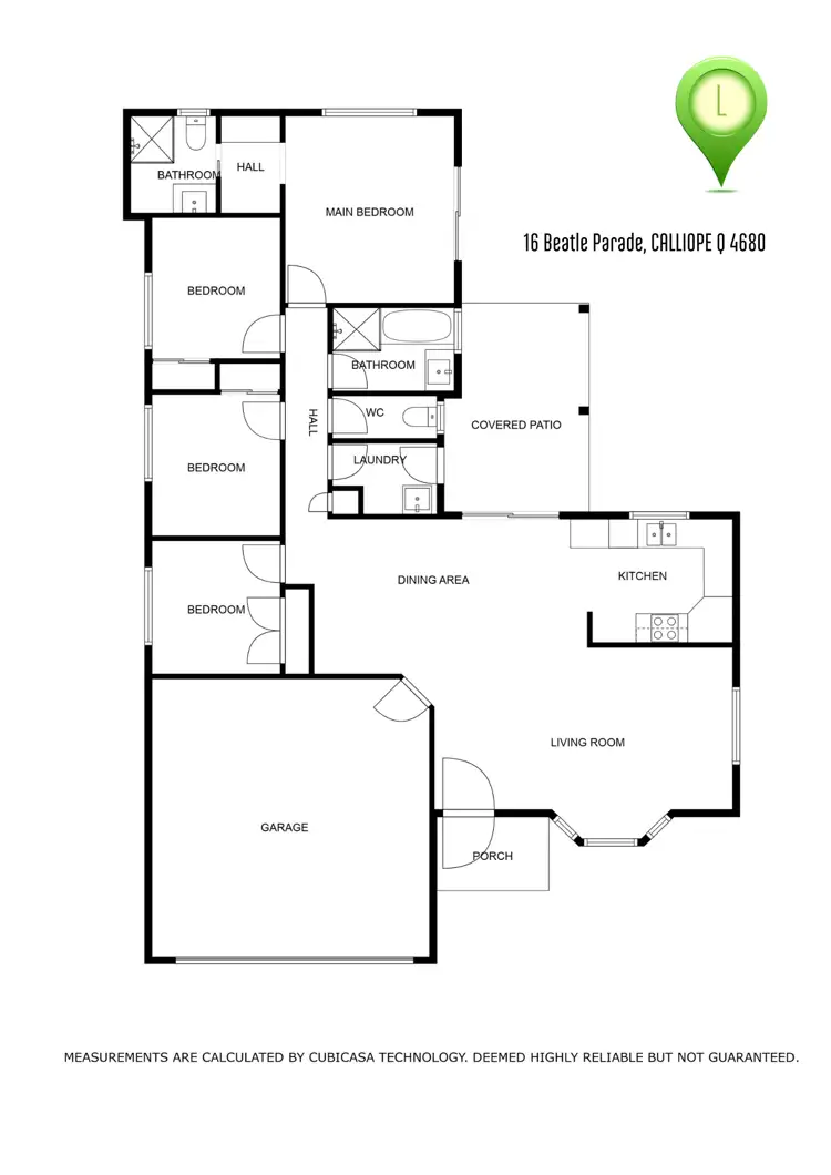 Floorplan of Homely house listing, 16 Beatle Parade, Calliope QLD 4680