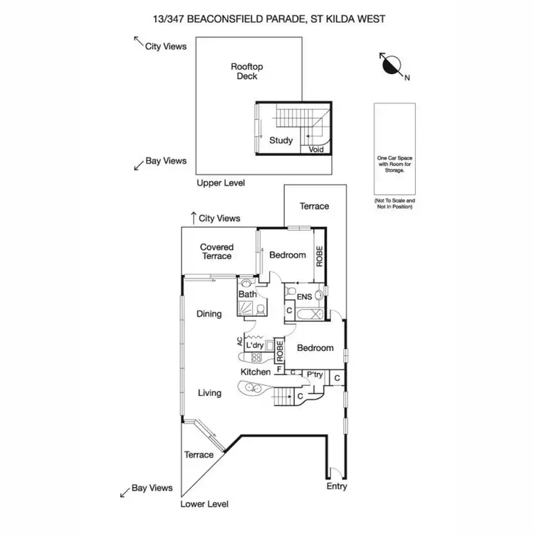 Floorplan of Homely apartment listing, 13/347 Beaconsfield Parade, St Kilda West VIC 3182