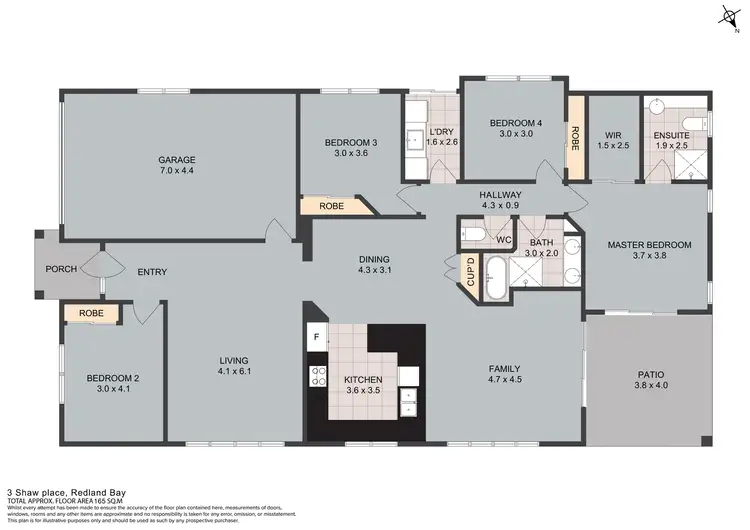 Floorplan of Homely house listing, 3 Shaw Place, Redland Bay QLD 4165
