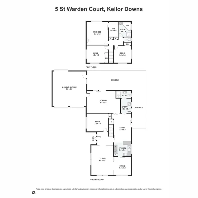 Floorplan of Homely house listing, 5 St Warden Court, Keilor Downs VIC 3038