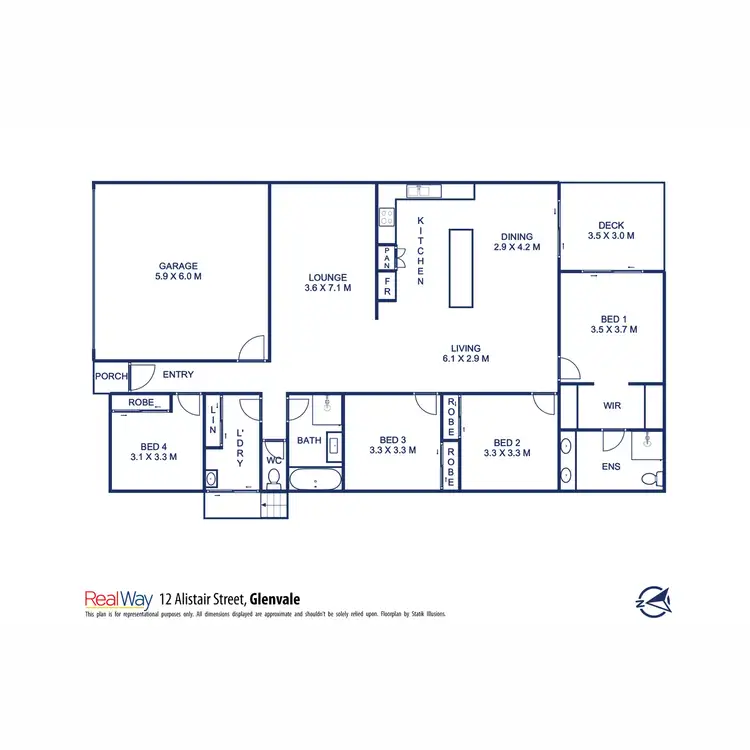 Floorplan of Homely house listing, 12 Alistair Street, Glenvale QLD 4350