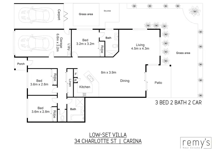 Floorplan of Homely townhouse listing, 34 Charlotte Street, Carina QLD 4152