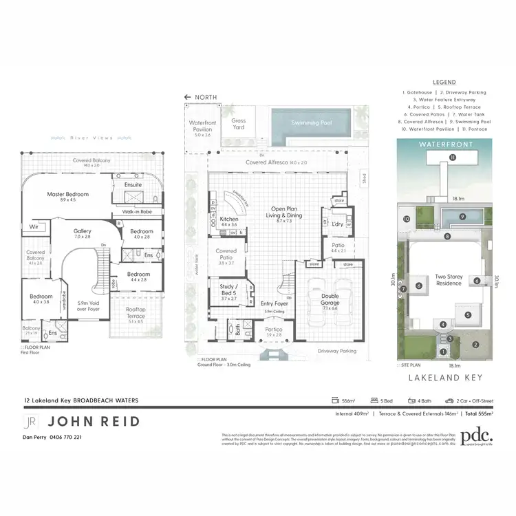 Floorplan of Homely house listing, 12 Lakeland Key, Broadbeach Waters QLD 4218