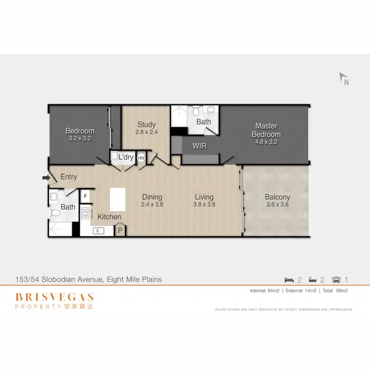 Floorplan of Homely apartment listing, 153/54 SLOBODIAN Avenue, Eight Mile Plains QLD 4113