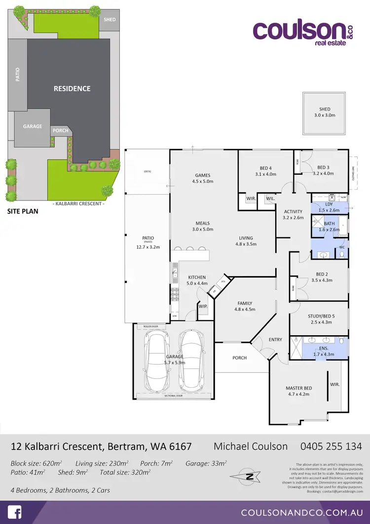 Floorplan of Homely house listing, 12 Kalbarri Crescent, Bertram WA 6167