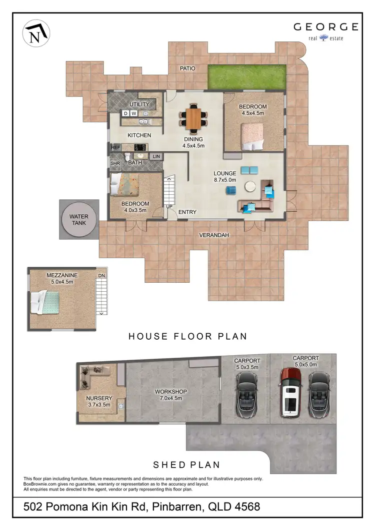 Floorplan of Homely house listing, 502 Pomona Kin Kin Road, Pinbarren QLD 4568