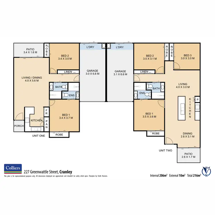 Floorplan of Homely block of units listing, 227 Greenwattle Street, Cranley QLD 4350