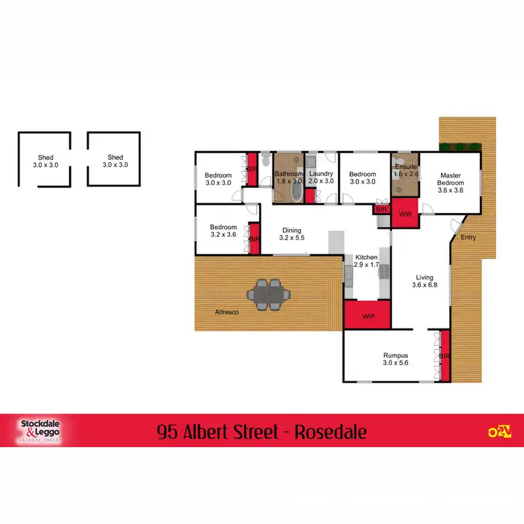Floorplan of Homely house listing, 95 Albert Street, Rosedale VIC 3847