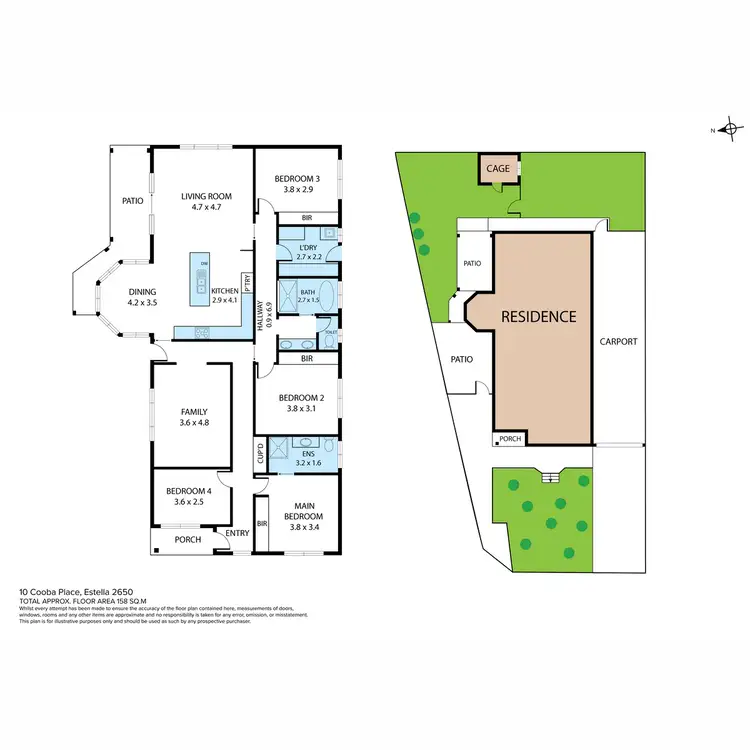 Floorplan of Homely house listing, 10 Cooba Place, Estella NSW 2650
