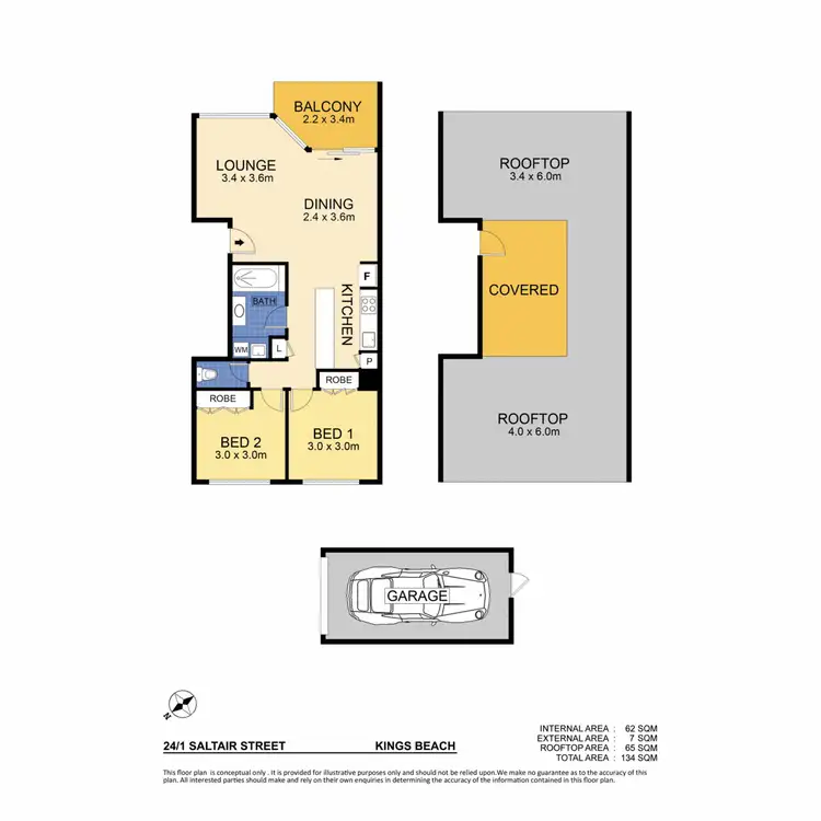 Floorplan of Homely unit listing, 24/1 Saltair Street, Kings Beach QLD 4551