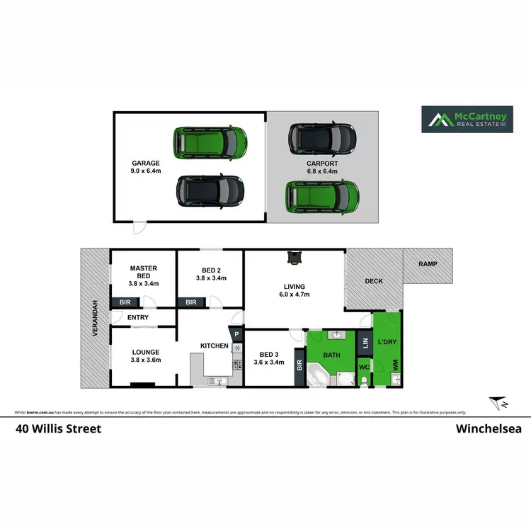 Floorplan of Homely house listing, 40 Willis Street, Winchelsea VIC 3241