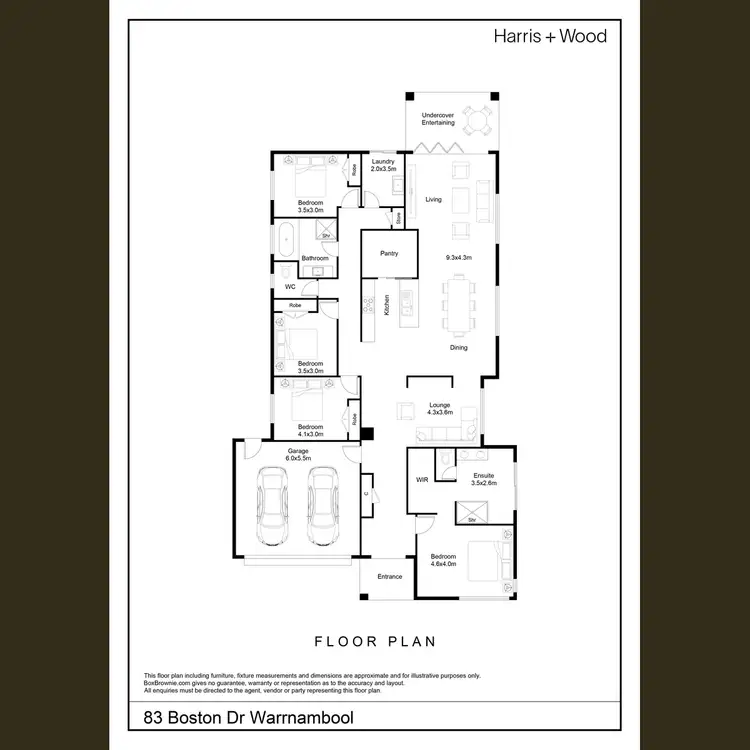 Floorplan of Homely house listing, 83 Boston Drive, Warrnambool VIC 3280