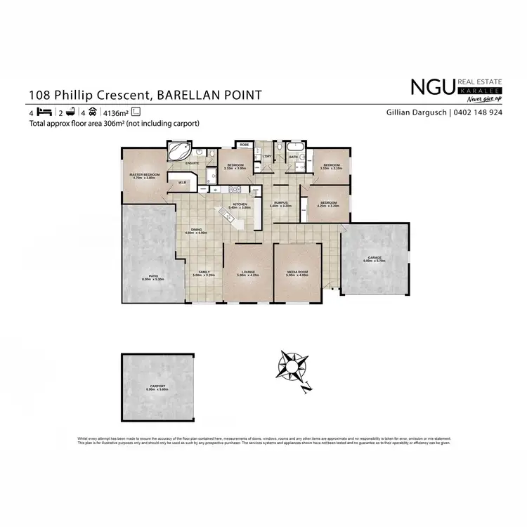 Floorplan of Homely house listing, 108 Phillip Crescent, Barellan Point QLD 4306