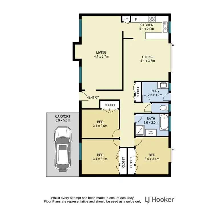 Floorplan of Homely house listing, 53 Cara Street, Aspley QLD 4034