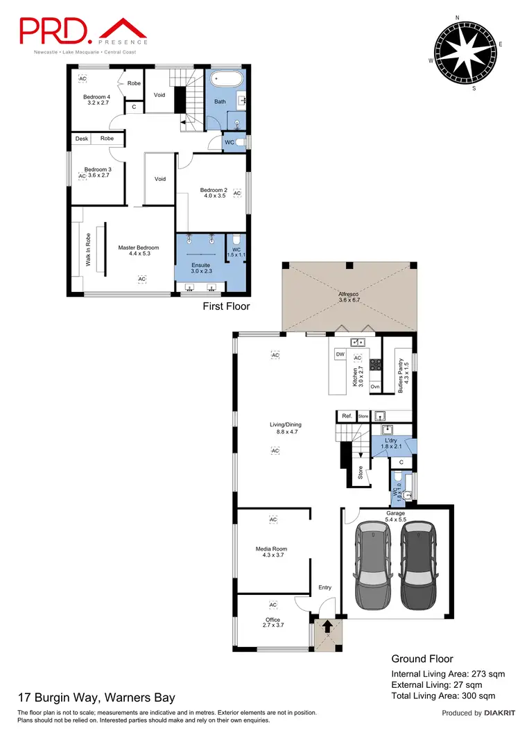 Floorplan of Homely house listing, 17 Burgin Way, Warners Bay NSW 2282