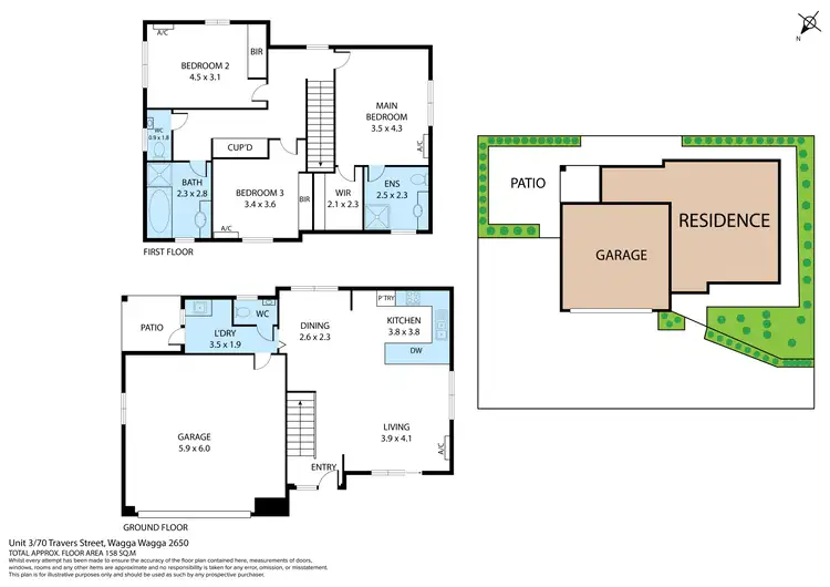 Floorplan of Homely house listing, 3/70 Travers Street, Wagga Wagga NSW 2650