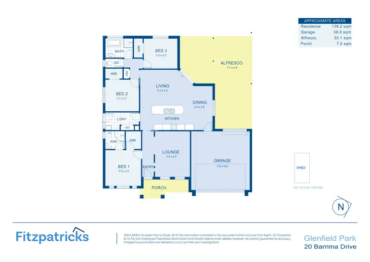 Floorplan of Homely house listing, 20 Barrima Drive, Glenfield Park NSW 2650