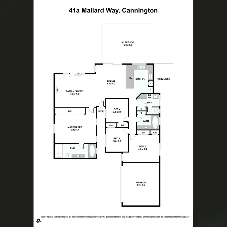 Floorplan of Homely house listing, 41a Mallard Way, Cannington WA 6107