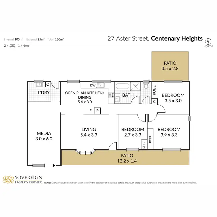 Floorplan of Homely house listing, 27 Aster Street, Centenary Heights QLD 4350