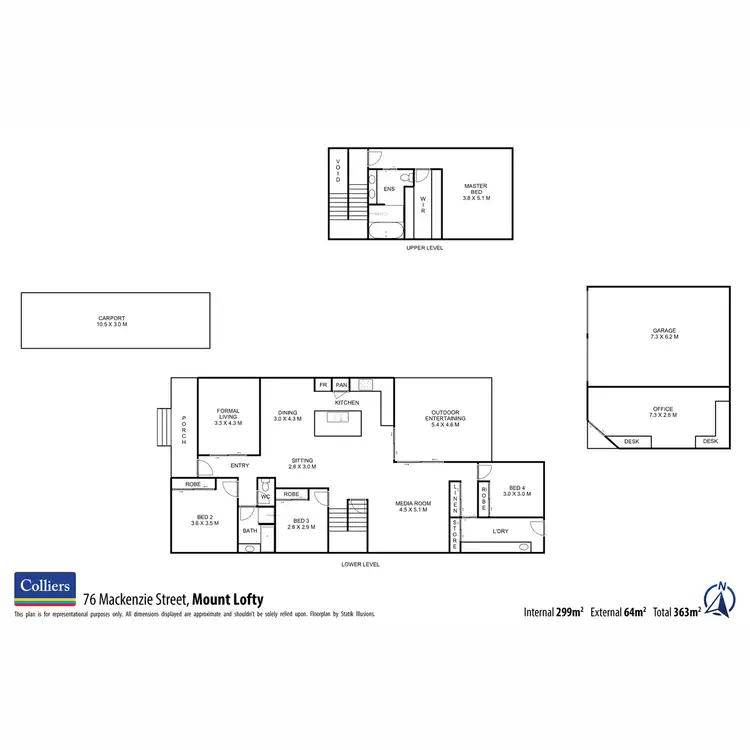 Floorplan of Homely house listing, 76 Mackenzie Street, Mount Lofty QLD 4350