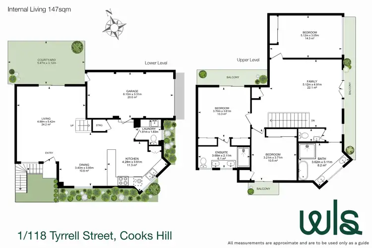 Floorplan of Homely townhouse listing, 1/118 Tyrrell Street, The Hill NSW 2300