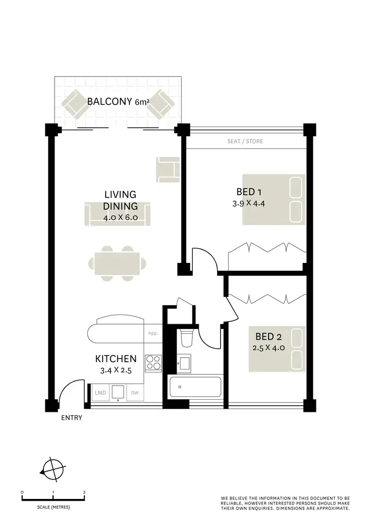 Floorplan of Homely apartment listing, 45/108 Elizabeth Bay Road, Elizabeth Bay NSW 2011