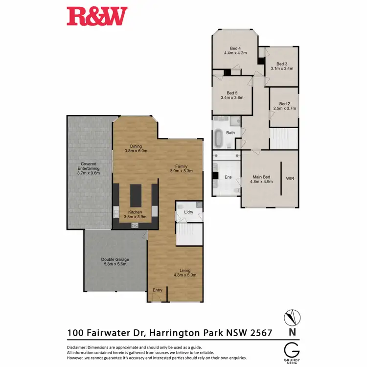 Floorplan of Homely house listing, 100 Fairwater Drive, Harrington Park NSW 2567