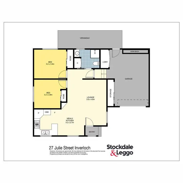 Floorplan of Homely house listing, 27 Julia Street, Inverloch VIC 3996