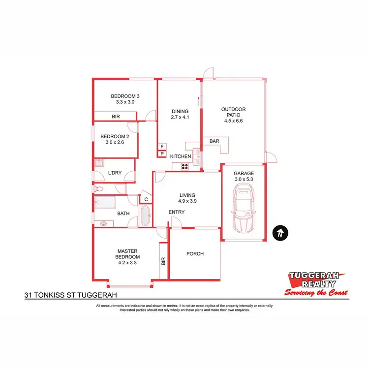 Floorplan of Homely house listing, 31 Tonkiss Street, Tuggerah NSW 2259
