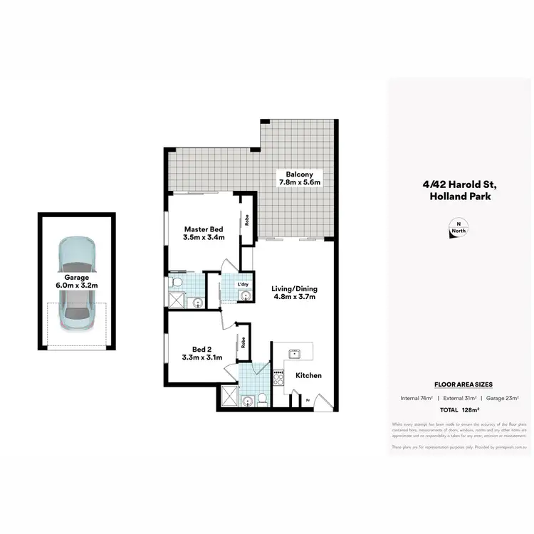 Floorplan of Homely unit listing, 4/42 Harold Street, Holland Park QLD 4121
