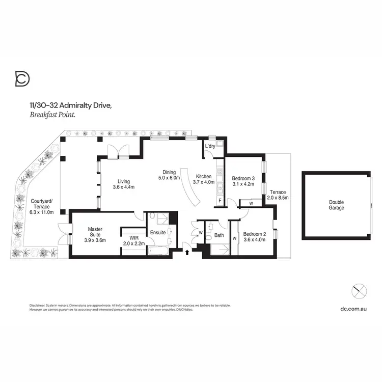 Floorplan of Homely apartment listing, 11/30-32 Admiralty Drive, Breakfast Point NSW 2137