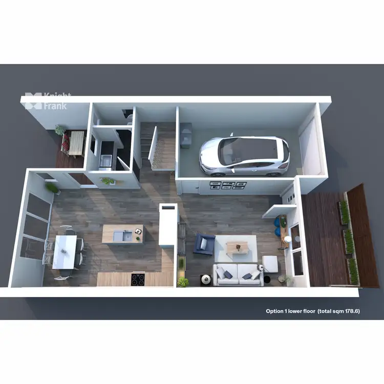 Floorplan of Homely townhouse listing, 1/99 Channel Highway, Kingston TAS 7050