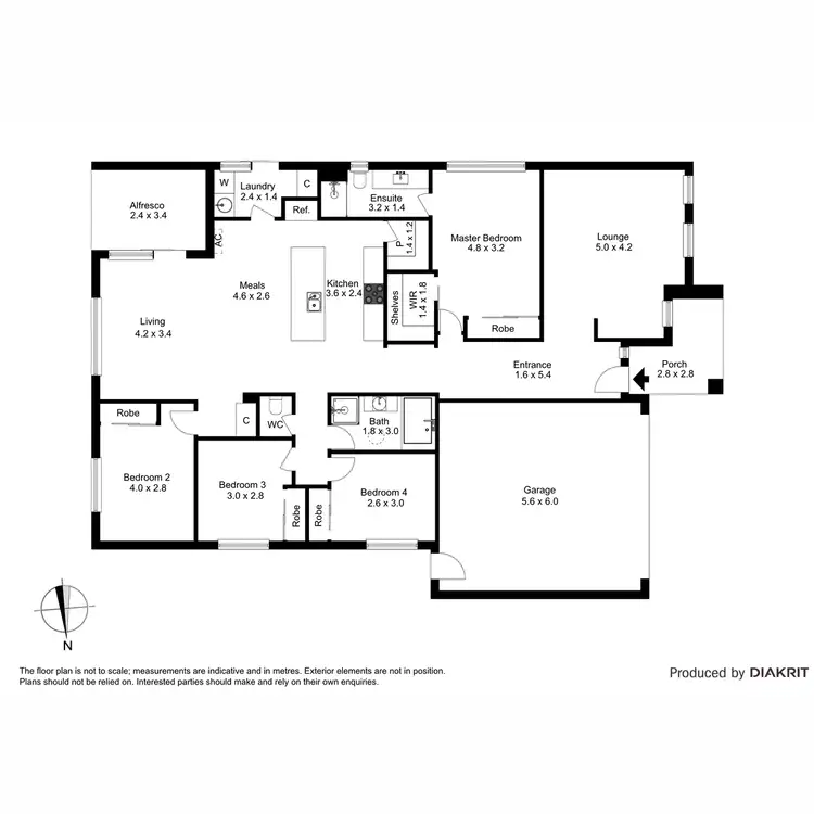 Floorplan of Homely house listing, 36 Manorwood Crescent, Wollert VIC 3750