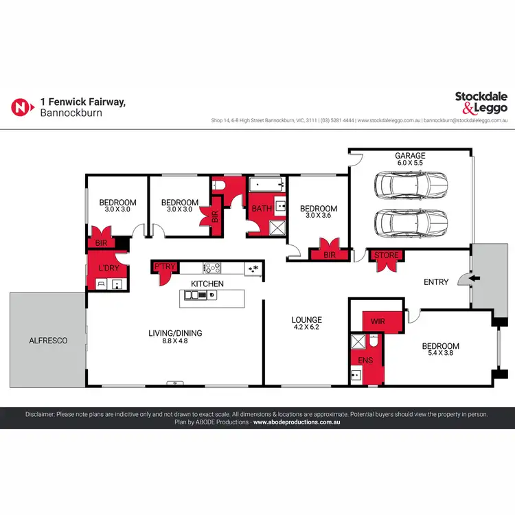 Floorplan of Homely house listing, 1 Fenwick Fairway, Bannockburn VIC 3331