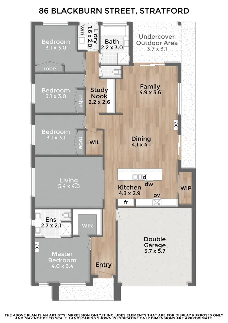 Floorplan of Homely house listing, 86 Blackburn Street, Stratford VIC 3862