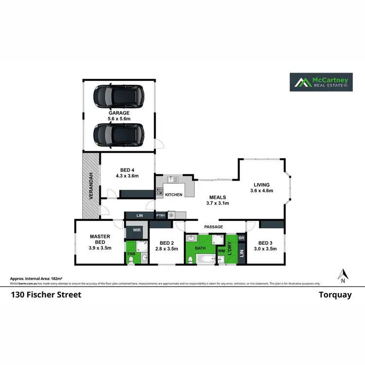 Floorplan of Homely house listing, 130 Fischer Street, Torquay VIC 3228