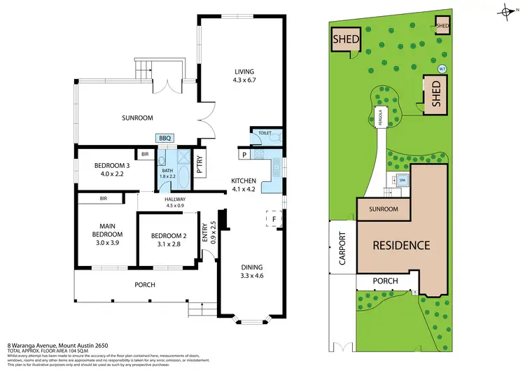 Floorplan of Homely house listing, 8 Waranga Avenue, Mount Austin NSW 2650