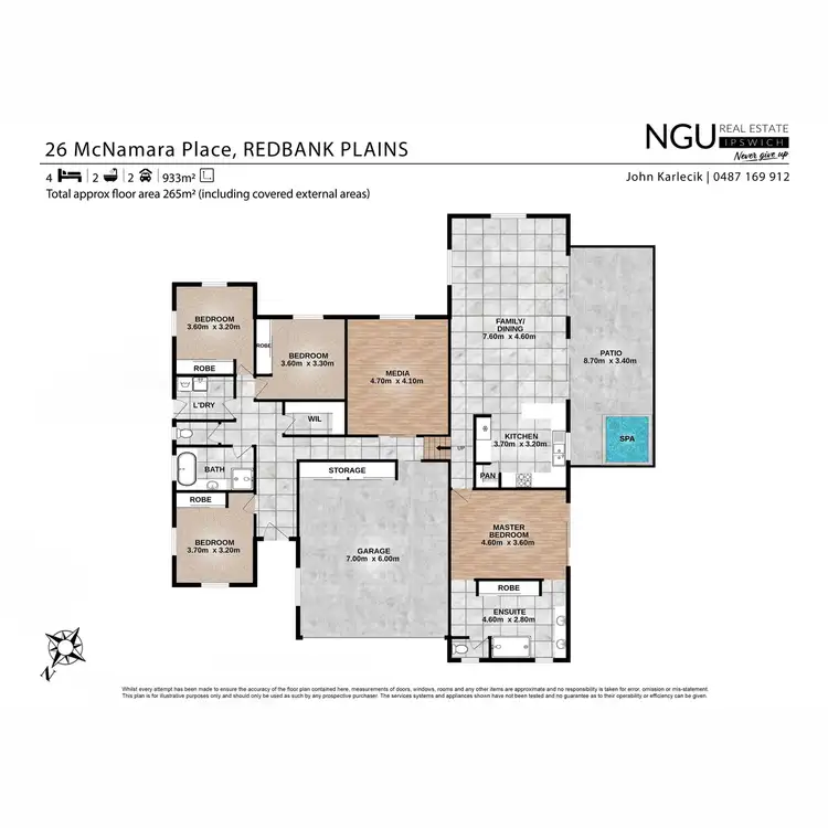 Floorplan of Homely house listing, 26 McNamara Place, Redbank Plains QLD 4301
