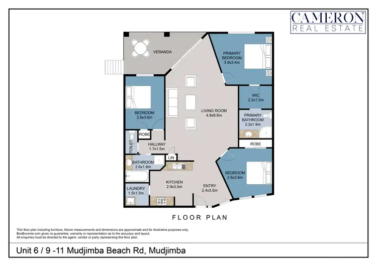 Floorplan of Homely unit listing, 6/9 Mudjimba Beach Road, Mudjimba QLD 4564