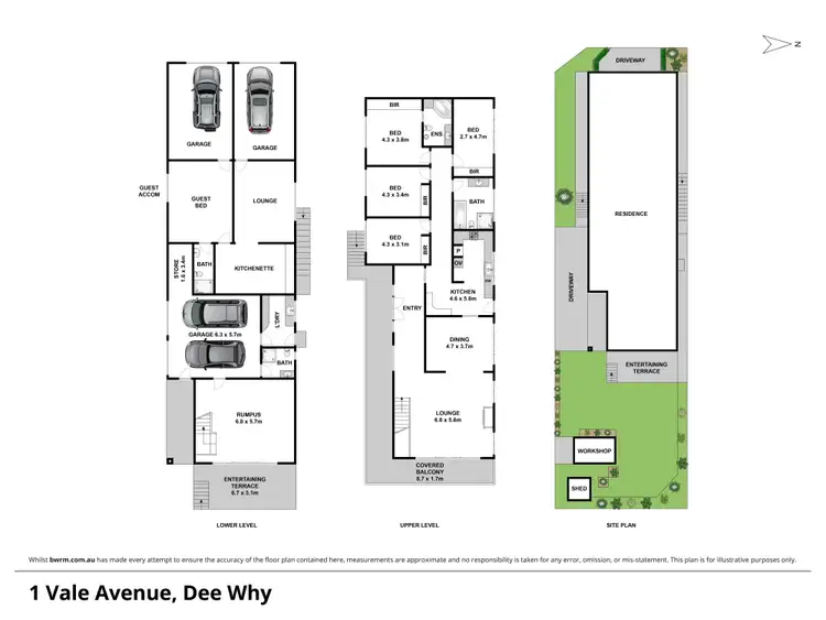 Floorplan of Homely house listing, 1 Vale Avenue, Dee Why NSW 2099