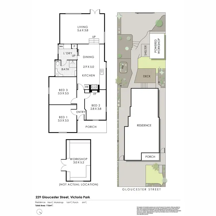 Floorplan of Homely house listing, 229 Gloucester Street, Victoria Park WA 6100