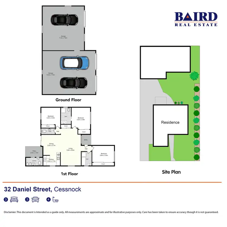 Floorplan of Homely house listing, 32 Daniel Street, Cessnock NSW 2325