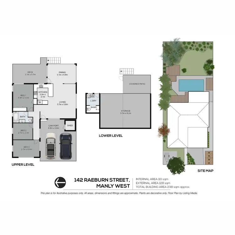 Floorplan of Homely house listing, 142 Raeburn Street, Manly West QLD 4179