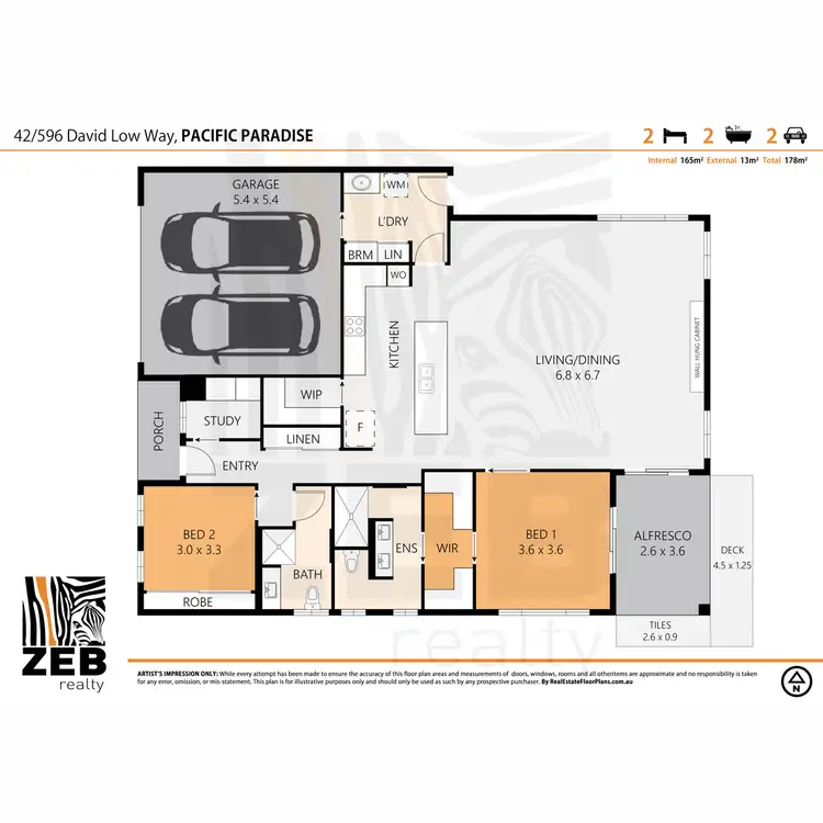 Floorplan of Homely house listing, 42/596 David Low Way, Pacific Paradise QLD 4564