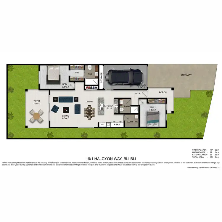 Floorplan of Homely house listing, 19/1 Halcyon Way, Bli Bli QLD 4560