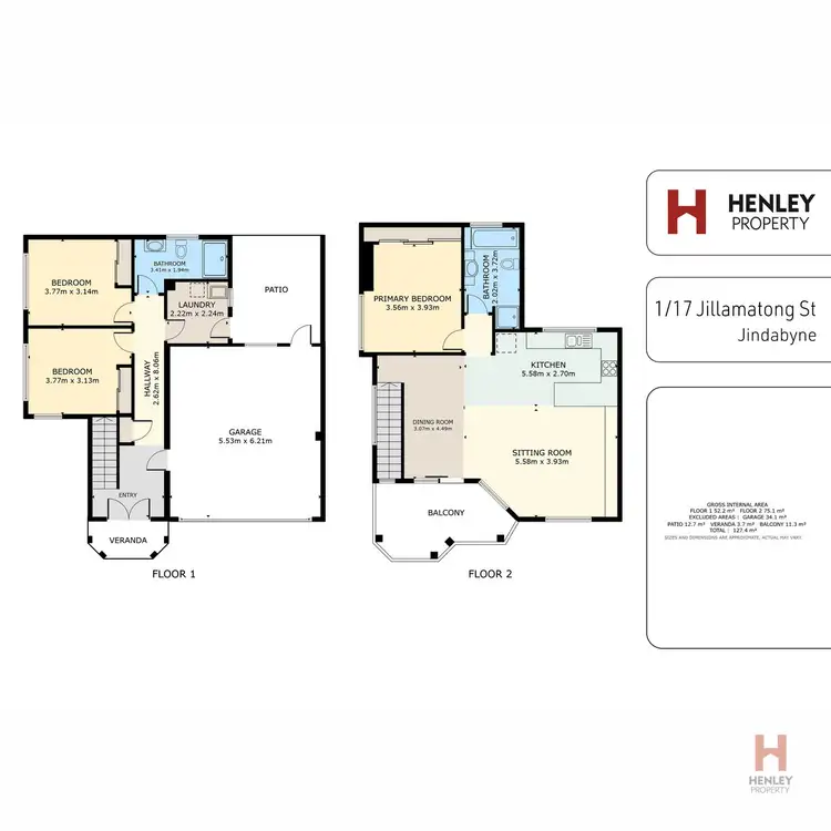 Floorplan of Homely townhouse listing, 1/17 Jillamatong Street, Jindabyne NSW 2627